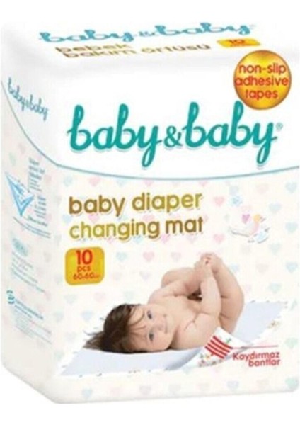 Bebek Bakım Örtüsü Kaydırmaz Bantlı 10LU