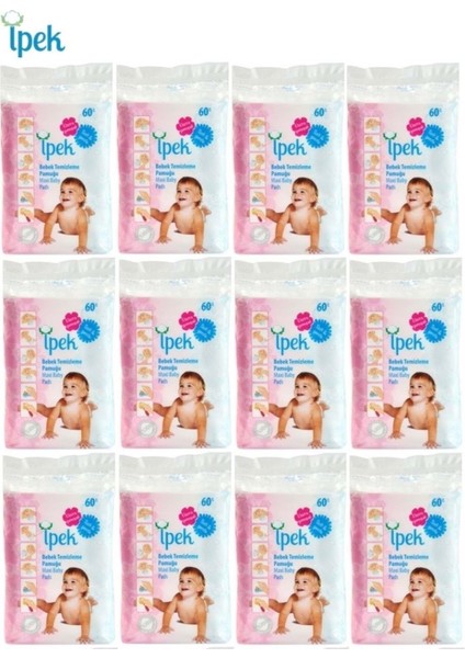 Ipek Bebek Temizleme Pamuğu 720 Adet (12PK*60)