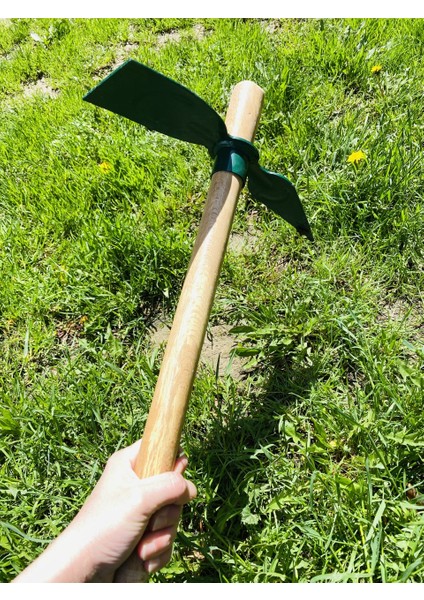 Çapa Sivri Uclu Saplı Gürgen Sap Çapa İki Uclu Sivri Düz Fide Dibi Açmak Için