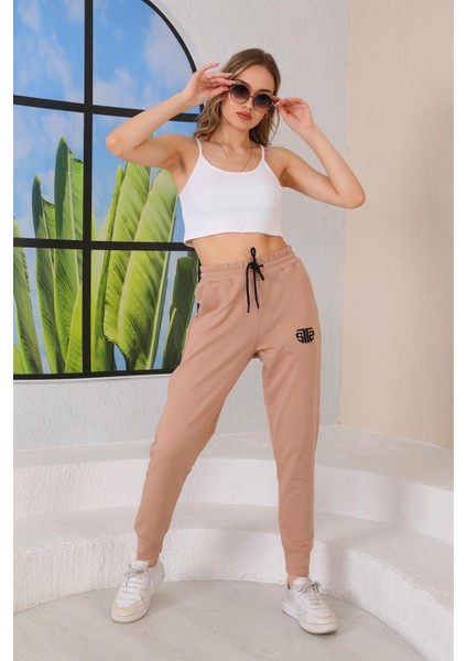 Kadın Günlük Jogger Eşofman Altı Bej fiyatları