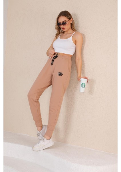 Kadın Günlük Jogger Eşofman Altı Bej fırsatları