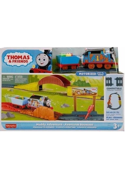 HGY78/HHV98 Thomas & Friends Thomas And Friends Motorlu Tren Seti - Muddy Adventure