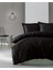 Elegant Seri Saten Çift Kişilik Nevresim Takımı Siyah 1