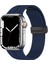 Apple Watch 7 8 41 mm Uyumlu Silikon Kordon Magnetik D Tokalı Spor Kayış Mıknatıslı Toka 2