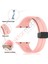 Apple Watch 7 8 45 mm Uyumlu Silikon Kordon Magnetik D Tokalı Spor Kayış Mıknatıslı Toka 3