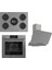 Flowart Serisi Gri Ankastre Set (RS038+ QMS63CPR +D065 ) 1