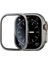 Apple Watch Ultra 49MM Ekran Koruyucu Metal Çerçeve Ultra Ince Şık Parlak Görünüm 1
