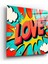 Love Popart Dekoratif Cam Tablo 1