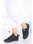 26835 Siyah Cırtlı Bantlı Sneaker Spor Ayakkabı V6 2