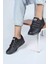 26835 Siyah Cırtlı Bantlı Sneaker Spor Ayakkabı V6 5