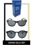 2'li Siyah Julıano Erkek Güneş Gözlüğü + Sprey Set 3