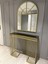 Zdesignhome 80X100 cm Ayna + 90X30X100 cm Dresuar Gold Takım 3