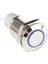 "d-36" 12 Volt 16 mm Mavi Işıklı Metal Push Buton 1