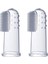 2 Adet Silikon Bebek Parmak Diş Fırçası - Finger Brush 0-3 Yaş 1