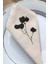 6 Adet Black Rose Doğal Keten Servis Sunum Peçetesi 1
