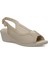 104416.Z3FX Bej Kadın Comfort Sandalet 2