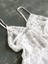 Özel Bölgesi Açık Tül Bodysuit 2