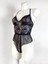 Özel Bölgesi Açık Tül Bodysuit 4