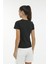 W-CT132 Basıc Modal V Nec Siyah Kadın Kısa Kol T-Shirt 2