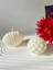 Soya Wax Dekoratif 2'li Mum Seti, Top Bubble, Istiridye, Vanilya Kokulu 1