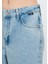 Kadın HAPPY Eskitilmiş Mavi Yırtıklı Jean Pantolon 101453-84409 5