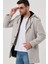 PLT8406 Dewberry Erkek Palto-Desenli Bej 2