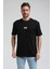 Bisiklet Yaka Siyah Slim Fit Tişört 23SSM20335 1
