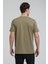 Bisiklet Yaka Açık Haki Slim Fit Tişört 23SSM20324 2