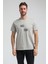 Bisiklet Yaka Gri Boyalı Slim Fit Tişört 23SSM20289 1
