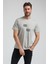 Bisiklet Yaka Gri Boyalı Slim Fit Tişört 23SSM20289 5