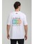 Bisiklet Yaka Beyaz Oversize Tişört 23SSM20332 2