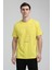 Bisiklet Yaka Sarı Slim Fit Tişört 23SSM20303 3