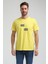 Bisiklet Yaka Sarı Slim Fit Tişört 23SSM20289 1