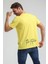 Bisiklet Yaka Sarı Slim Fit Tişört 23SSM20289 4