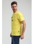 Bisiklet Yaka Sarı Slim Fit Tişört 23SSM20289 5