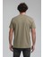 Bisiklet Yaka Açık Haki Slim Fit Tişört 23SSM20288 5