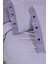 New Fancy Stripe Lila King Size (Battal Boy) %100 Pamuk Çizgili Nevresim Takımı 5
