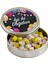 Doğum Günü Hediyesi Çifte Kavrulmuş Lokum (Metal Yuvarlak Kutu) 300g - Renkli Balonlu 1