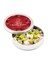 Sevgililer Günü Hediyesi Çifte Kavrulmuş Lokum (Metal Yuvarlak Kutu) 300g - Kırmızı 1