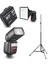 V860III-N Nikon Flaş Full Set (Tepe Flaş + Tetikleyici + Tripod + Softbox) 1
