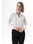 Kadın Düğmeli Kısa Salaş Gömlek 4