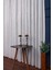 Taç Çizgili Örme Kullanıma Hazır 1/2,5 Normal Pile Tül Perde Tek Kanat - Ekru 100 x 240 cm 2