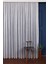 Taç Çizgili Örme Kullanıma Hazır 1/2,5 Normal Pile Tül Perde Tek Kanat - Ekru 100 x 240 cm 3