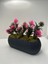 Uzun Gri Saksıda Yapay Çiçek Iğneli Çam Demeti Dekoratif Mutfak Banyo Masa Çiçeği 21X9X7 cm 2