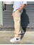 Premium Baggy Kargo Pantolon Bej 1