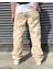 Premium Baggy Kargo Pantolon Bej 4