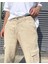 Premium Baggy Kargo Pantolon Bej 2