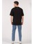 Oversize T-Shirt Dolar Kolyeli Panda Siyah 4