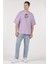 Oversize T-Shirt Dolar Kolyeli Panda Lila 1