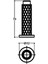 Kapı Stobu Nb Nikel Saten Renk Stoper Tampon DS1019 0032 Nb-Nb-P6 1